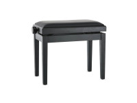 GEWA 130001 Banco de Piano Deluxe Vinyl Preto Mate GEWA 130001 Banco de Piano Deluxe Vinyl Preto Mate